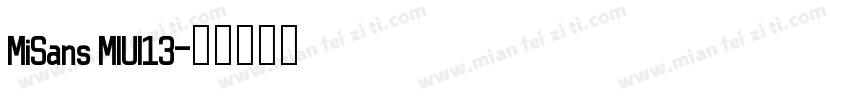 MiSans MIUI13字体转换